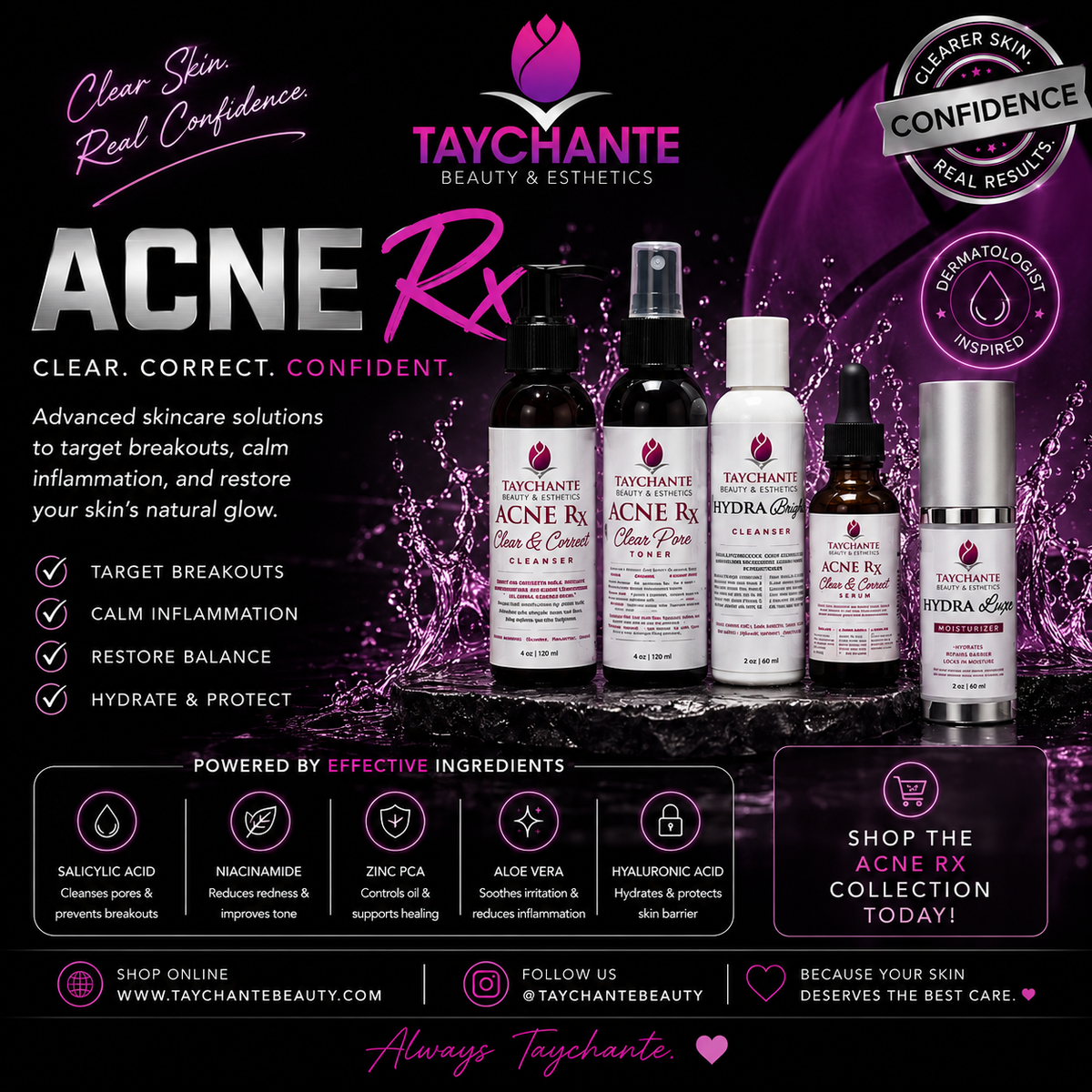 ACNE Rx CLEAR & CORRECT SERUM